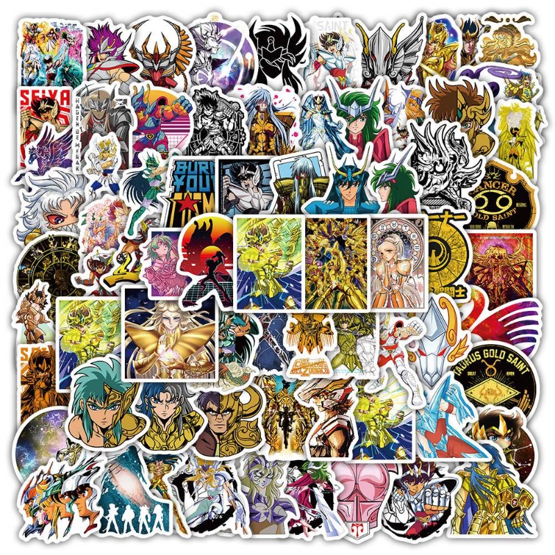 101Pcs Saint Seiya Anime Stick - Laptop Original Accessories review and price