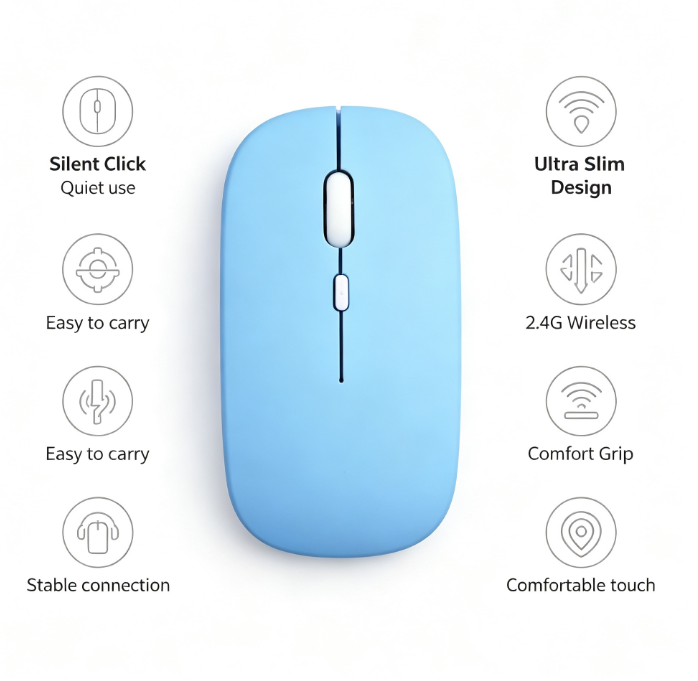 HTMCK Bluetooth-compatible Wir - Laptop Mouse review and price