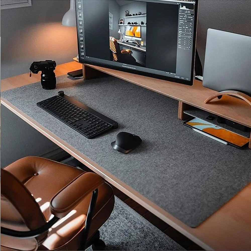 Felt Desk Mat Computer Mat for - Keyboard Cover review and price