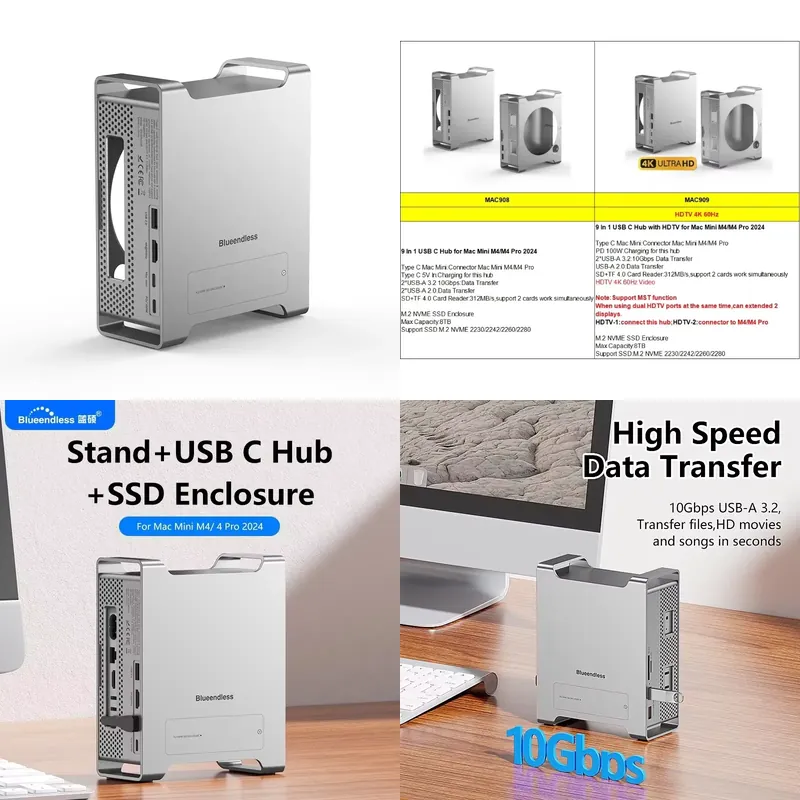 AP01 for Mini M4 Stand Hub Doc - Usb C Hub review and price