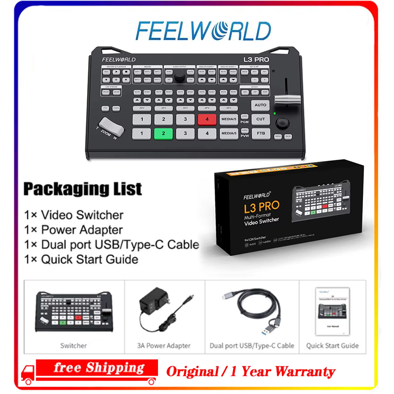 FEELWORLD L3 PRO 5 Channel Vid - Hdmi Cable review and price